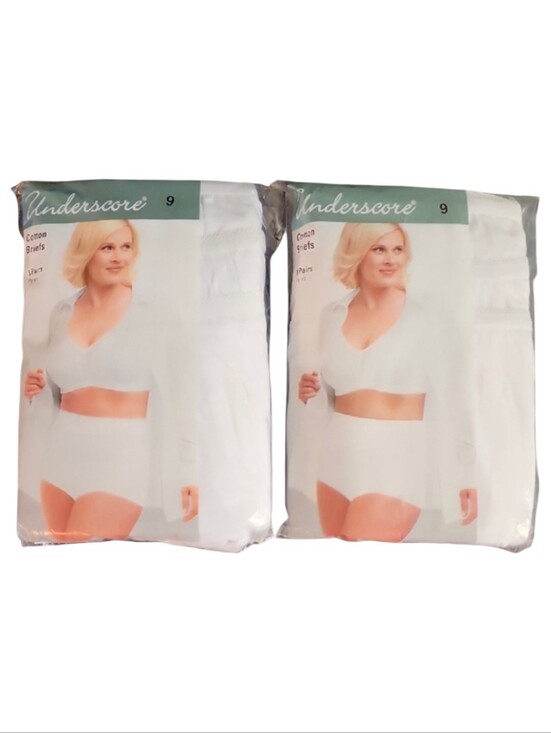 Underscore Other - Underscore Cotton Comfort Band (2) 3 Pack Brief Panty Underwear New In Package